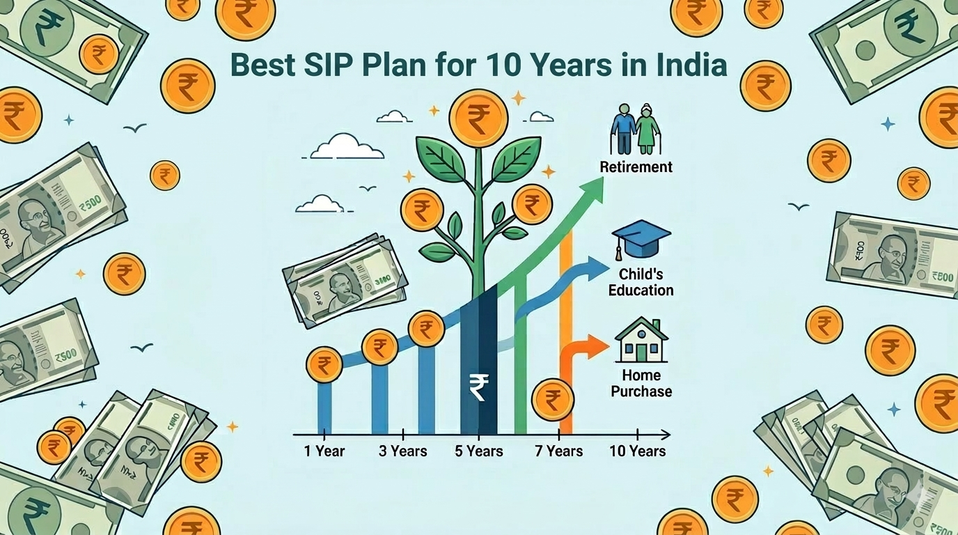 You are currently viewing Best SIP Plan for 10 Years in India – Returns, Performance & Long-Term Wealth